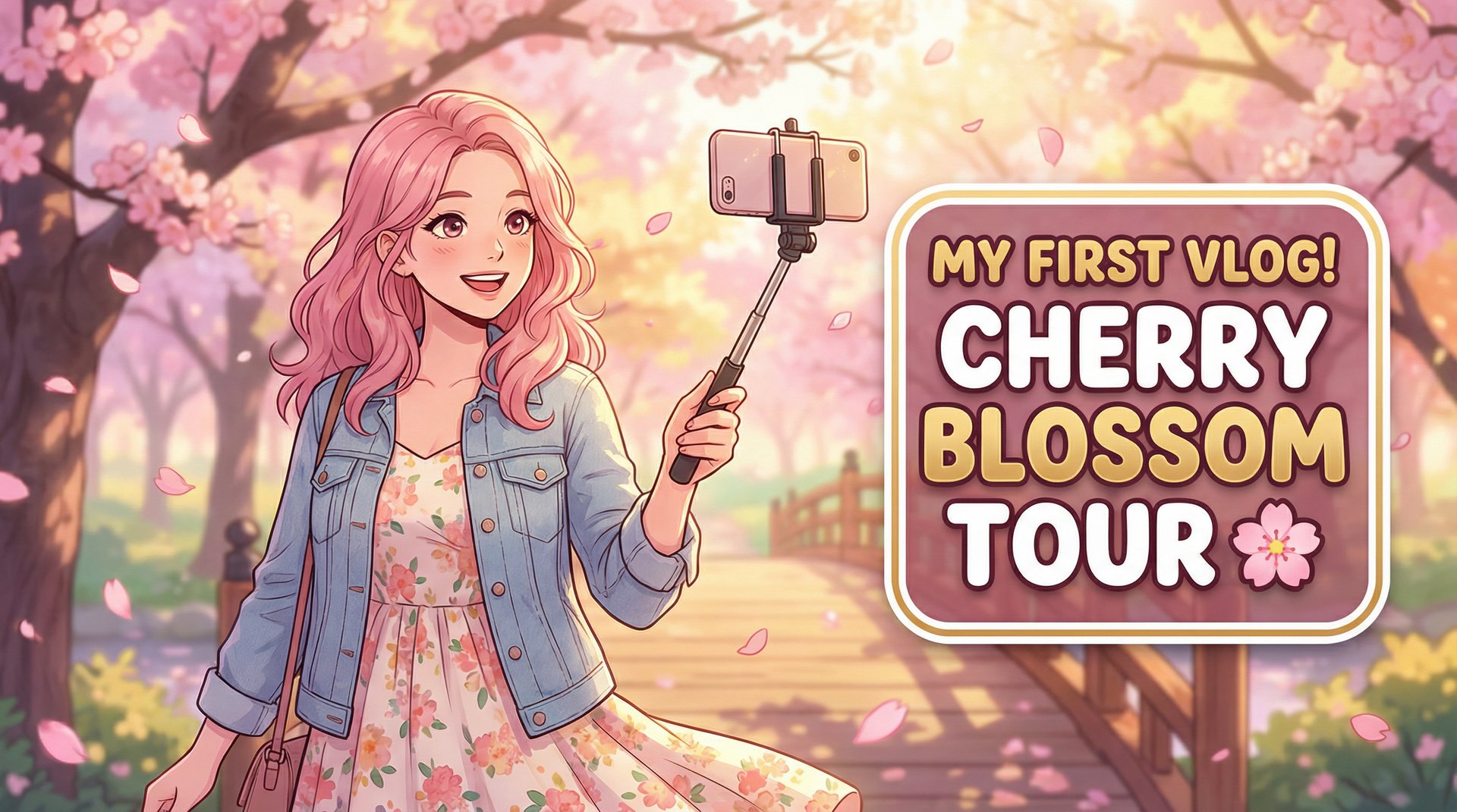 女神视频春日樱花季旅拍视频